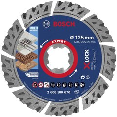 Universāls dimanta griešanas disks Bosch, 125 mm цена и информация | Механические инструменты | 220.lv