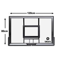 Basketbola dēlis Bilaro, 120x80cm цена и информация | Баскетбольные щиты | 220.lv
