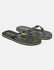 Pludmales čības vīriešiem Henderson Hudson Beach Flip Flops, melnas цена и информация | Мужские шлепанцы, босоножки | 220.lv