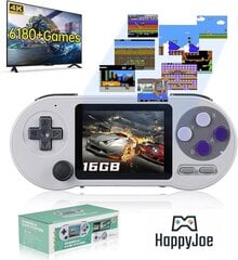 Игровая ретро-консоль Happyjoe SFC2000, 8000+ классических игр, 3,0" IPS дисплей, 1 игрок цена и информация | Игровые приставки | 220.lv