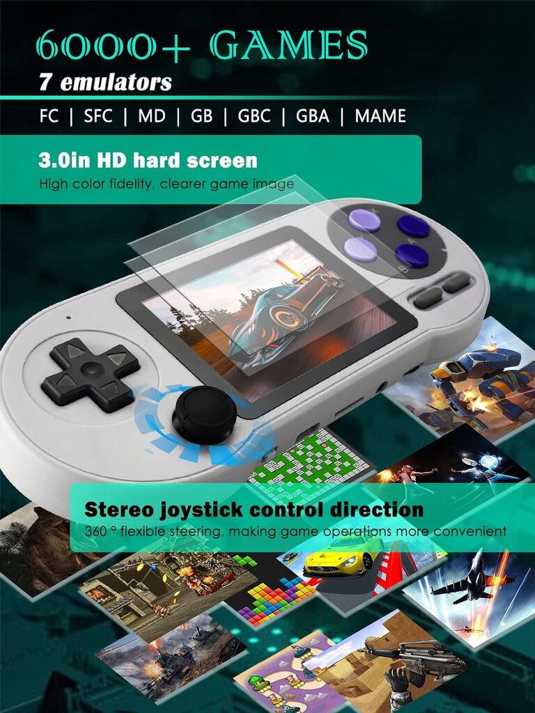 Happyjoe SFC2000, 2 players цена и информация | Spēļu konsoles | 220.lv