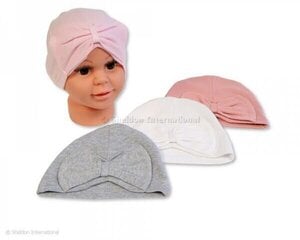 Хлопковая детская шапочка с завязками РОЗОВЫЙ /Snugglebaby цена и информация | Шапки, перчатки, шарфики для новорожденных | 220.lv