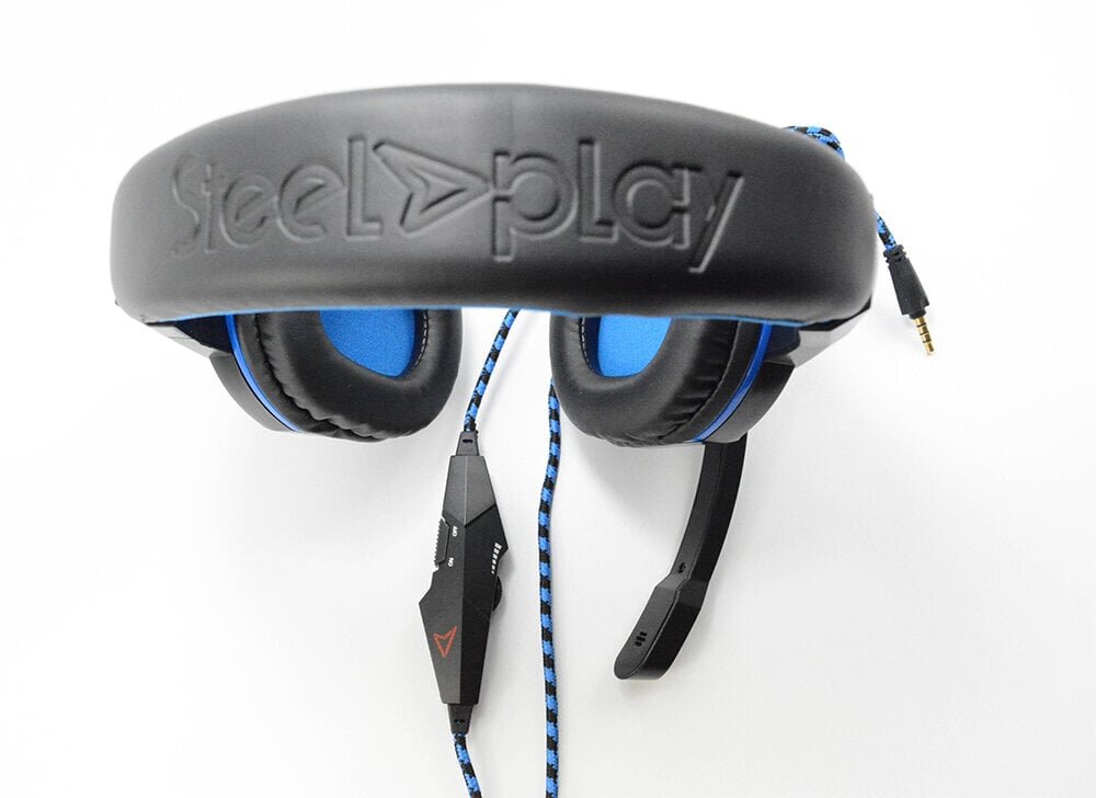 Steelplay Hp41 Wired Stereo Headset, Black & Blue cena un informācija | Austiņas | 220.lv