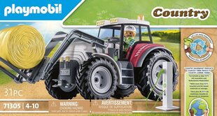 71305 PLAYMOBIL® Country, Liels traktors ar piederumiem cena un informācija | Konstruktori | 220.lv