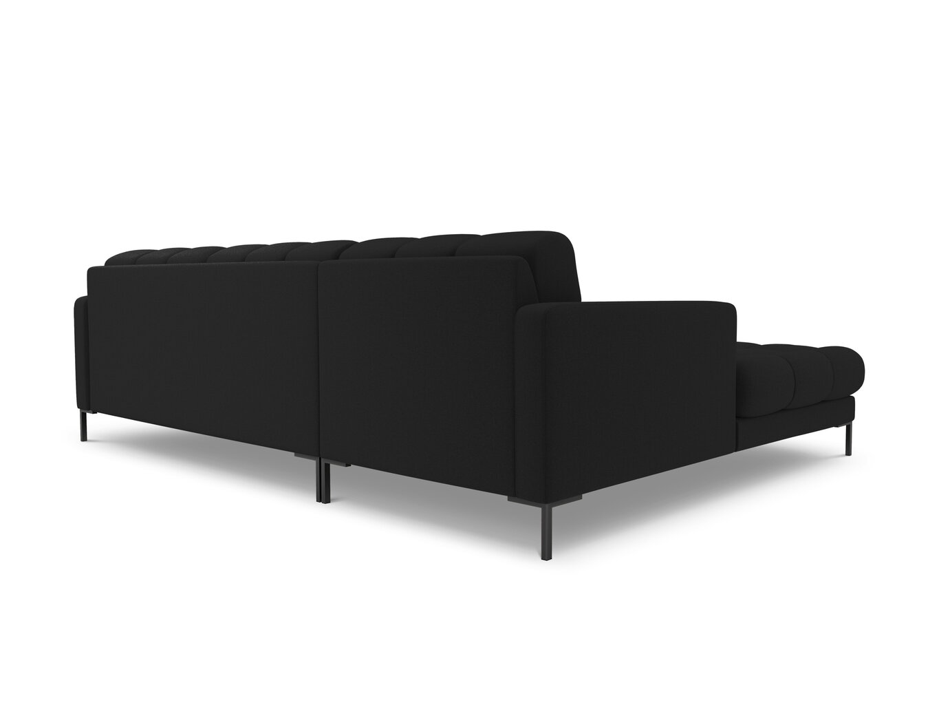 Piecvietīgs dīvāns Cosmopolitan design Bali, melns cena un informācija | Dīvāni | 220.lv
