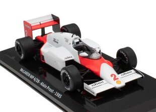 McLAREN MP 4/2B - Alain Prost -1985 World Champion HACHETTE 1:24 FOR014 cena un informācija | Kolekcionējamie modeļi | 220.lv