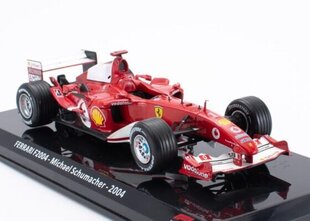 FERRARI F2004 - Michael Schumacher -2004 World Champion HACHETTE 1:24 FOR033 cena un informācija | Kolekcionējamie modeļi | 220.lv