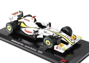 BRAWN GP 01 - Jenson Button - 2009 World Champion HACHETTE 1:24 FOR034 cena un informācija | Kolekcionējamie modeļi | 220.lv