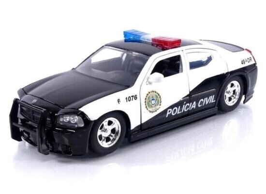 Dodge Charger Police 2006 *Fast & Furious * Black/White 33665 JADA 1:24 cena un informācija | Kolekcionējamie modeļi | 220.lv