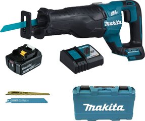 Аккумуляторная линейная пила Makita DJR187RT 18В, с зарядным устройством и аккумулятором цена и информация | Пилы, циркулярные станки | 220.lv