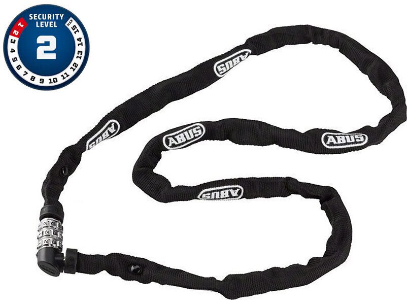 Velosipēda slēdzene Abus Chain Web, 110 cm, melna cena un informācija | Velo slēdzenes | 220.lv