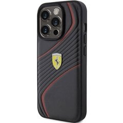 Ferrari FEHCP15LPTWK iPhone 15 Pro 6.1" czarny|black hardcase Twist Metal Logo цена и информация | Чехлы для телефонов | 220.lv