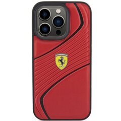 Ferrari FEHCP15LPTWR iPhone 15 Pro 6.1" czerwony|red hardcase Twist Metal Logo цена и информация | Чехлы для телефонов | 220.lv