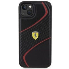 Ferrari FEHCP15MPTWK iPhone 15 Plus 6.7" czarny|black hardcase Twist Metal Logo цена и информация | Чехлы для телефонов | 220.lv