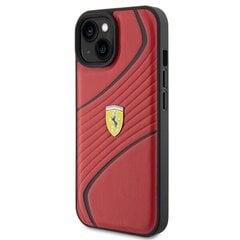 Ferrari FEHCP15SPTWR iPhone 15 6.1" czerwony|red hardcase Twist Metal Logo цена и информация | Чехлы для телефонов | 220.lv