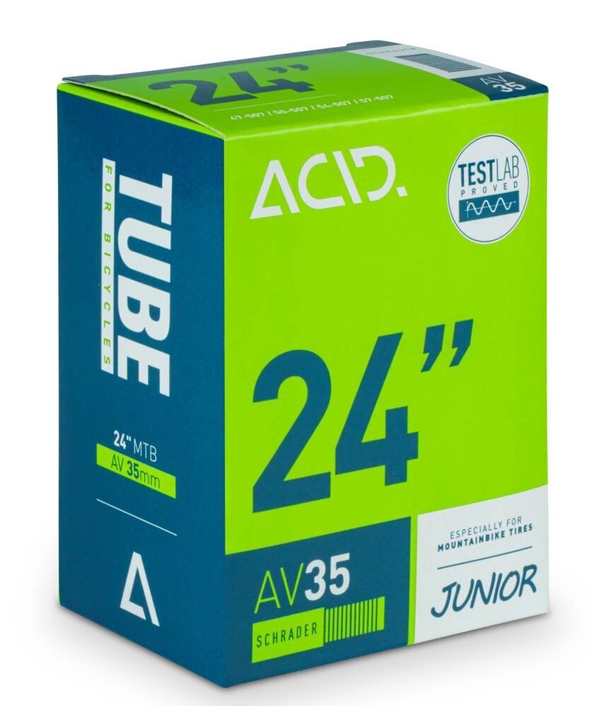 Velosipēdu kamera Acid Junior/MTB AV 35mm, 24" cena un informācija | Velo riepas, kameras | 220.lv