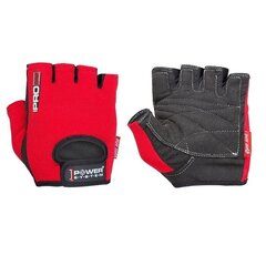 Treniņu cimdi Power System Gloves Pro Grip, L, sarkans цена и информация | Перчатки для йоги, гимнастики, серый цвет | 220.lv