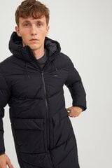 Jack & Jones jaka vīriešiem 12238852, melna cena un informācija | Vīriešu virsjakas | 220.lv