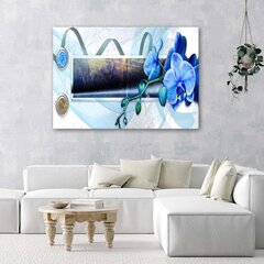 Glezna uz audekla, Zilā orhideja cena un informācija | Gleznas | 220.lv