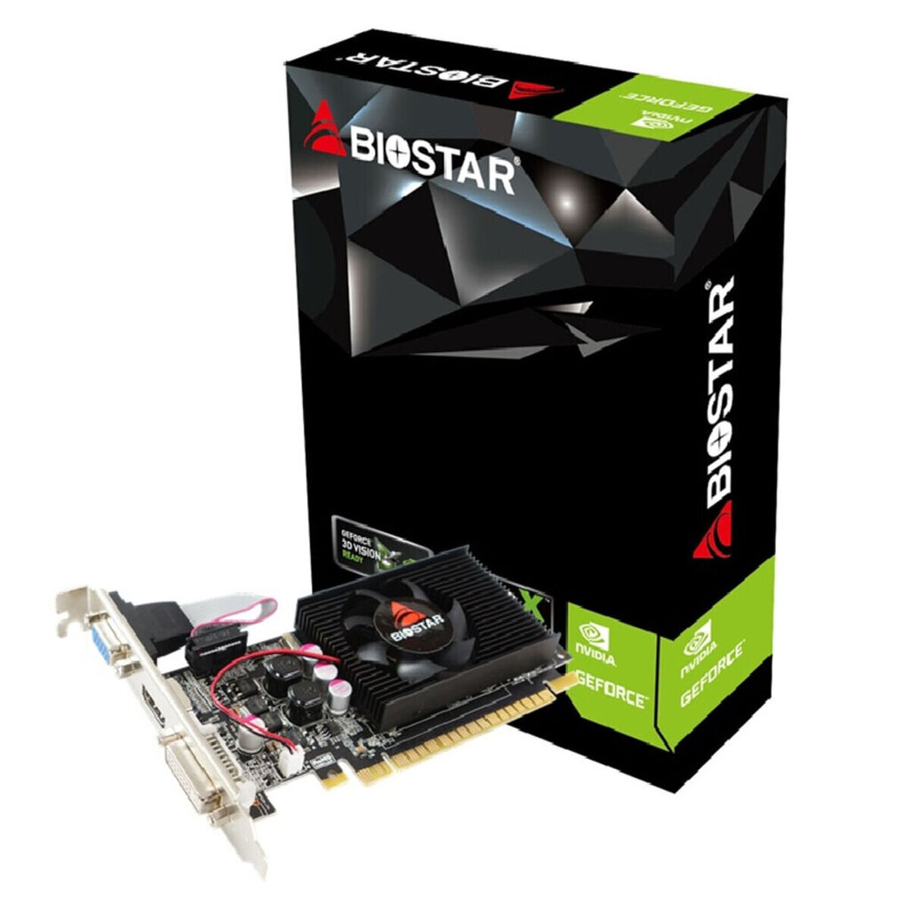 Biostar nVidia GT610 2GB VN6103THX6 cena un informācija | Videokartes (GPU) | 220.lv