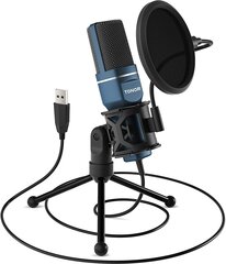 Тонор ПК микрофон USB -компьютер Характерная микрофона и игра с штатив и POP Filter для голосовых записей, музыкальных записей, подкастов, потоковой передачи для iMac PC Laptop Desktop Computer Computer цена и информация | Микрофоны | 220.lv