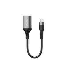 XO adapter OTG NB201 USB - microUSB black цена и информация | Адаптеры и USB разветвители | 220.lv