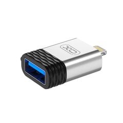 XO adapter NB186 USB - Lightning silver OTG цена и информация | Адаптеры и USB разветвители | 220.lv