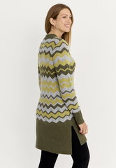 Cellbes sieviešu džemperis AGATA, zaļš-dzeltens-pelēks cena un informācija | Sieviešu džemperi | 220.lv