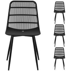 4 krēslu komplekts Fromm&Starck, melns kaina ir informacija | Biroja krēsli | 220.lv
