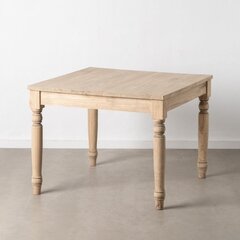 Обеденный стол 100 x 100 x 77 cm Натуральный древесина кипариса цена и информация | Кухонные и обеденные столы | 220.lv