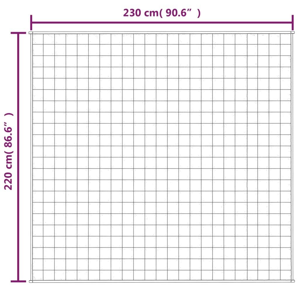 vidaXL sega, 220x230 cm cena un informācija | Segas | 220.lv