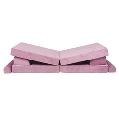 Bērnu dīvāns MeowBaby® Premium, rozā krāsā cena un informācija | Sēžammaisi, klubkrēsli, pufi bērniem | 220.lv