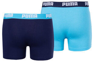 Bokseršorti zēniem Puma Basic Boxer 2P 935454 05, zili цена и информация | Нижнее белье для мальчиков | 220.lv