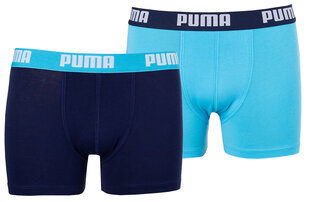 Bokseršorti zēniem Puma Basic Boxer 2P 935454 05, zili цена и информация | Нижнее белье для мальчиков | 220.lv