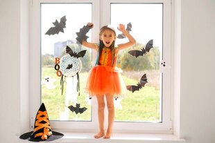 Наклейки Летучих Мышей на Окно для Хэллоуина - Страшные Летучие Мыши Птицы Декор для Хэллоуина - 20 шт., 10 см цена и информация | Декоративные наклейки | 220.lv