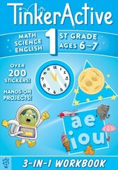 TinkerActive Workbooks: 1st Grade bind-up: Math, Science, English Language Arts цена и информация | Книги для подростков  | 220.lv