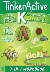 TinkerActive Workbooks: Kindergarten bind-up: Math, Science, English Language Arts цена и информация | Книги для подростков  | 220.lv