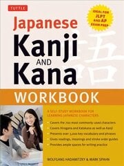 Japanese Kanji and Kana Workbook: A Self-Study Workbook for Learning Japanese Characters (Ideal for JLPT and AP Exam Prep) цена и информация | Пособия по изучению иностранных языков | 220.lv