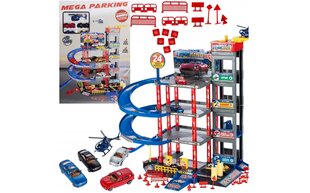 Игрушечная парковка, 4 этажа, аксессуары цена и информация | Конструктор автомобилей игрушки для мальчиков | 220.lv