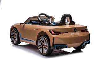 Radiovadāmā automašīna BMW I4, brūna cena un informācija | Rotaļlietas zēniem | 220.lv