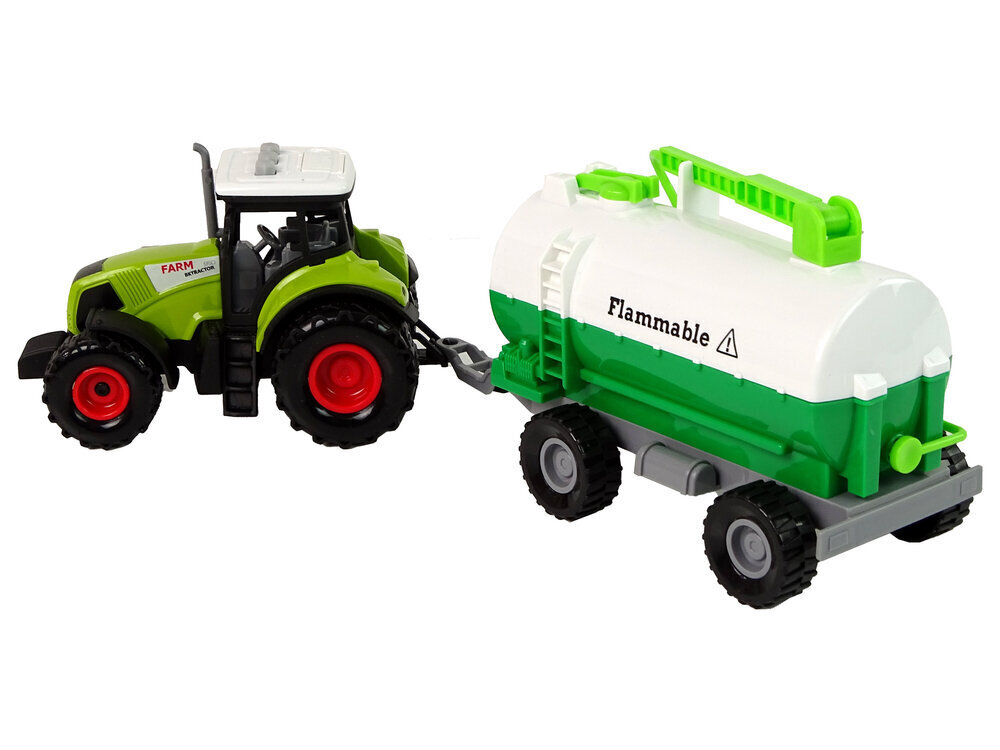 Rotaļu traktors ar piekabi Lean Toys cena un informācija | Rotaļlietas zēniem | 220.lv