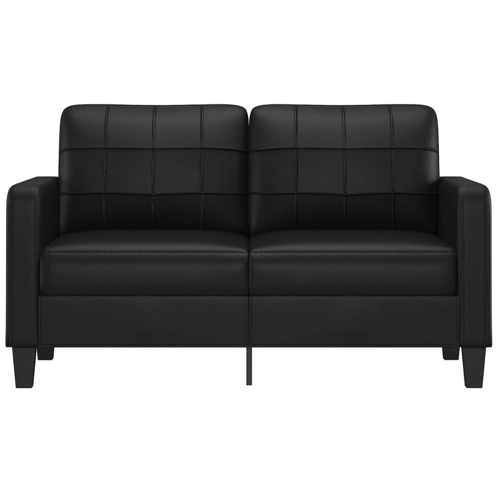 Divvietīgs dīvāns vidaXL, melns cena un informācija | Dīvāni | 220.lv