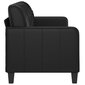 Trīsvietīgs dīvāns vidaXL, melns cena un informācija | Dīvāni | 220.lv