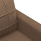 Trīsvietīgs dīvāns vidaXL, brūns cena un informācija | Dīvāni | 220.lv