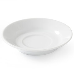 OPTIMA kafijas un tējas krūzes apakštase baltā porcelāna diam. 115mm komplektā 12gab - Hendi 770979 cena un informācija | Trauki, šķīvji, pusdienu servīzes | 220.lv