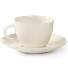 Porcelāna espresso krūzes apakštase 80ml Diam. 110 mm komplektā pa 6 цена и информация | Посуда, тарелки, обеденные сервизы | 220.lv