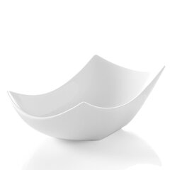 Dekoratīvā bļoda Vaniļas balts porcelāns 225x111x62mm - Hendi 785560 цена и информация | Посуда, тарелки, обеденные сервизы | 220.lv