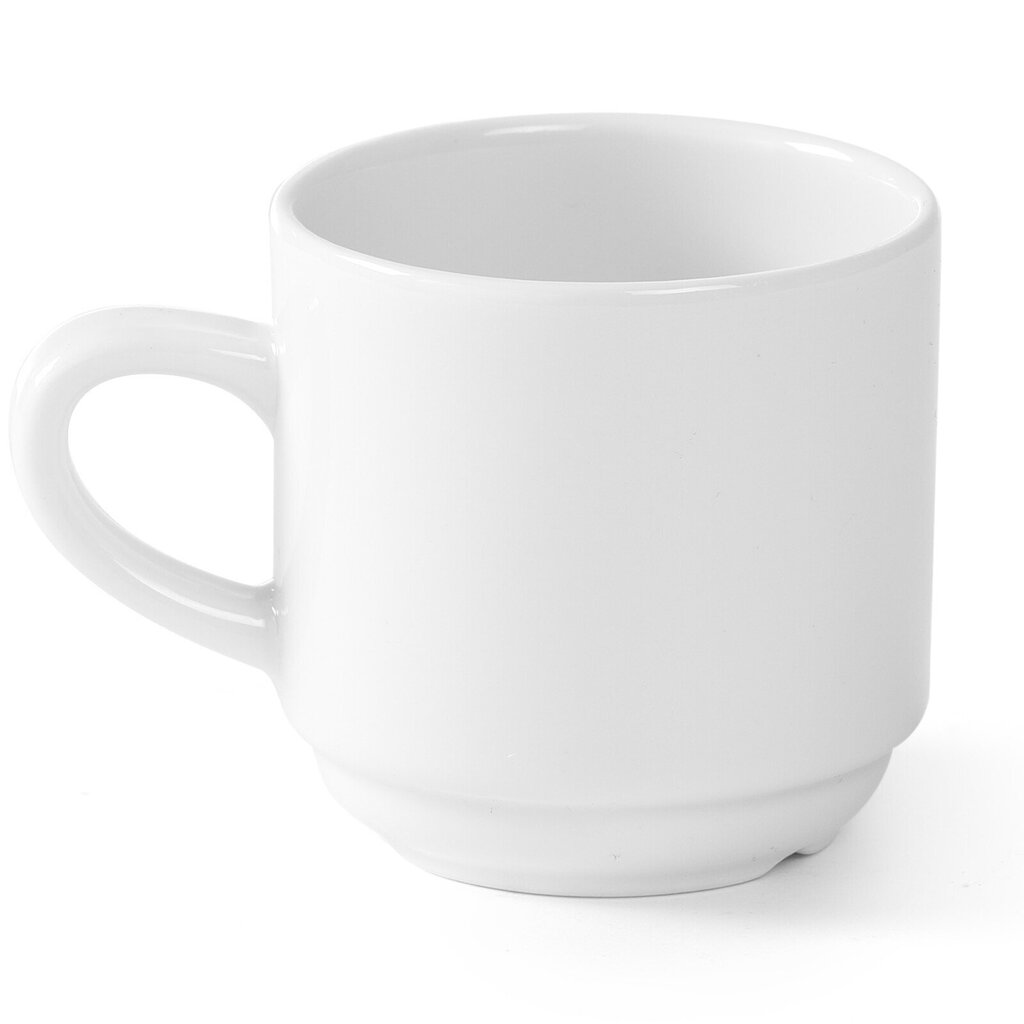 Viesnīcas kafijas un tējas krūze OPTIMA baltā porcelāna 230ml komplektā 12gab. - Hendi 770962 cena un informācija | Glāzes, krūzes, karafes | 220.lv