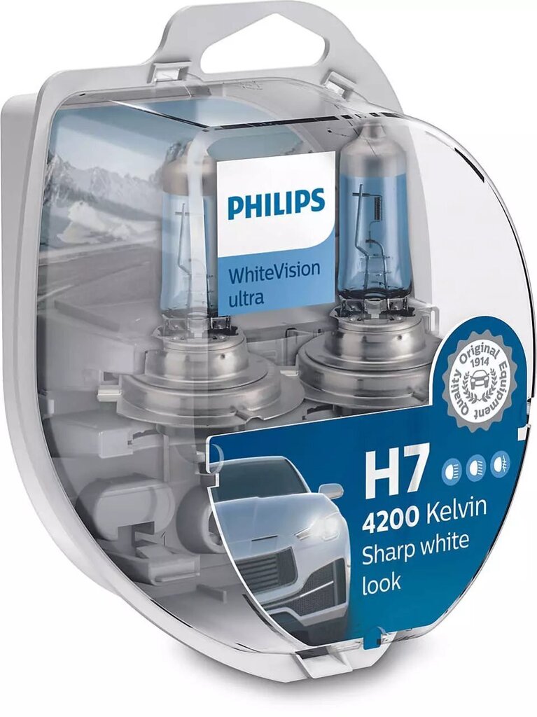 Automašīnas spuldzes Philips H7 12 V 55 W 4200 K, 2 gab. цена и информация | Auto spuldzes | 220.lv