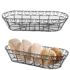 Dekoratīvs stiepļu grozs maizes pasniegšanai - Hendi 425886 cena un informācija | Virtuves piederumi | 220.lv